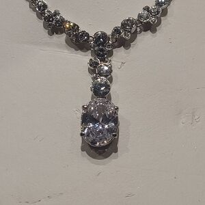 Givenchy platinum plated necklace - New